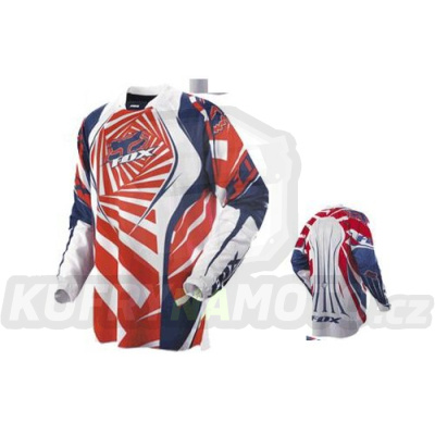 Dres motokros FOX BLITZ Red/White - červeno-bílý - velikost XL