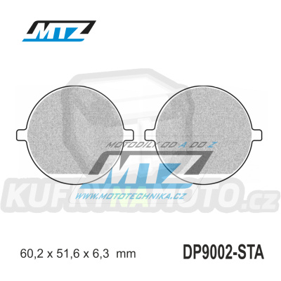 Destičky brzdové DP9002-STA - směs Standard