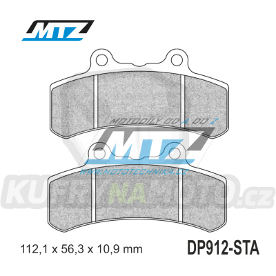 Destičky brzdové DP912-STA - směs Standard