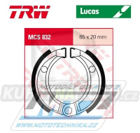 Brzdové obložení (brzdové pakny) TRW Lucas MCS832 - Bombardier DS50 + Quest 50 + DS90 + Quest 90 + Derbi DFW 50 + Kawasaki KFX50KSF + KFX90KSF + Laverda Quasar 50 + Quasar 100 + Polaris Outlaw 50 + Predator 50 + Scrambler 50 + Outlaw 90 + Predator 90