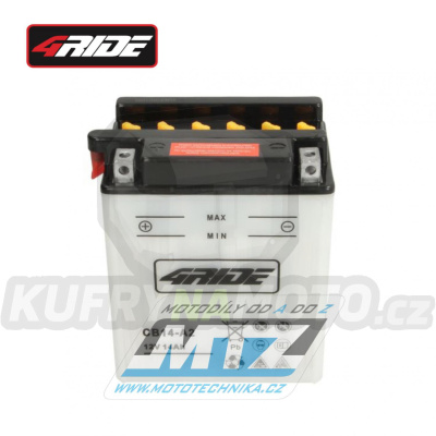 Baterie (akumulátor motocyklový) 4RIDE YB14-A2 (12V-14Ah)
