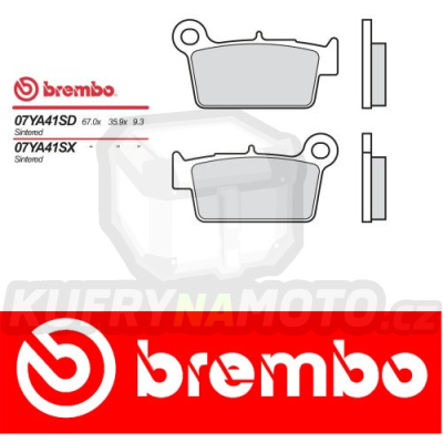 Brzdové destičky Brembo TM MX 300 r.v. Od 05 -  CC směs Zadní