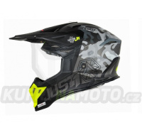 Moto přilba JUST1 J39 KINETIC matná camo fluo žluto/červeno/černá