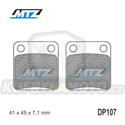 Destičky brzdové DP107-FM - MTZ směs Offroad Profi