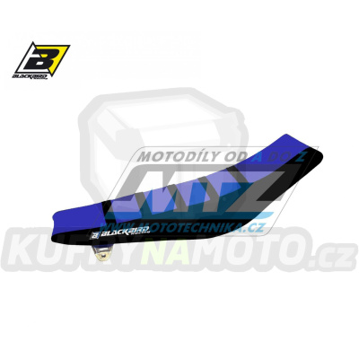 Sedlo kompletní Yamaha YZF250 / 14-18 + YZF450 / 14-17 + WRF250 / 15-19 + WRF450 / 16-18 - barva modro-černá - typ potahu ZEBRA - zvýšené provedení +15mm