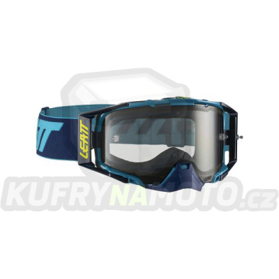 LEATT  brýle VELOCITY 6.5 GOGGLE INK/BLUE LIGHT GREY barva granátová/modrá