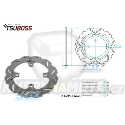 Kotouč brzdový (240/100/4D) - Kawasaki ZXR400 / 91-02+Zephyr550 / 93-01+ZZR600 / 93-06+GPX750R / 86-90+ZR7 / 99-03+ZR7S / 01-03