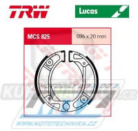 Brzdové obložení (brzdové pakny) TRW Lucas MCS825 - Honda NPS50 Zoomer + NS50 M + NVS50 Today + PK50 DX Wallaroo + QR50D L + QR50M Y + SA50 Vision + SK50 Dio + CR80R + CRF110 + CRF125 + Kymco CX50 Curio + CX50 Super + DJ50 2T + DJ50 Refined ...