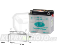 LANDPORT baterie YB7L-B 12V 8Ah 137x76x134