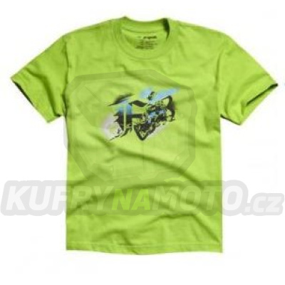 Tričko FOX Junior/dětské T-Shirt Steadfast zelené - velikost YL