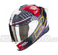 Moto přilba SCORPION EXO-R1 EVO AIR VICTORY červeno/modro/žlutá