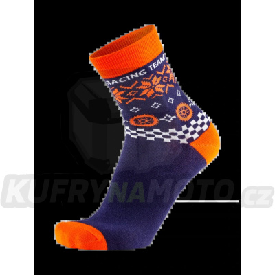 Ponožky KTM Red Bull Winter modro/oranžové - vánoční edice KTM24118