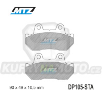 Destičky brzdové DP105-STA - směs Standard