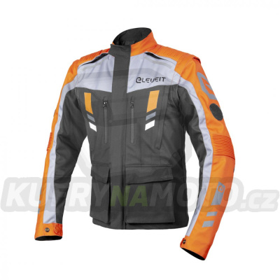 Moto bunda ELEVEIT MUD MAXI černo/oranžová