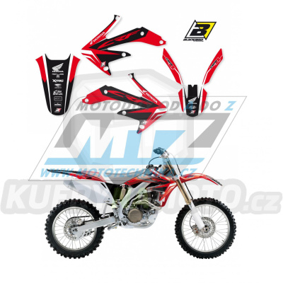 Polepy na motocykl (sada polepů Dream) Honda CRF450R / 05-08 - typ polepů Dream4