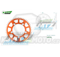 Rozeta řetězová (převodník) Dural 0894-50zubů ESJOT 51-13025-50SO - barva oranžová - KTM 65SX / 02-24 + 60SX / 97-01 + Husqvarna TC65 / 17-24 + Gas-Gas MC65