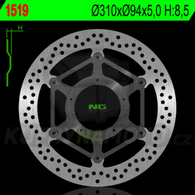 Brzdový kotouč moto NG 1519