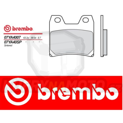 Brzdové destičky Brembo YAMAHA XJR 1300 r.v. Od 02 -  SP směs Zadní