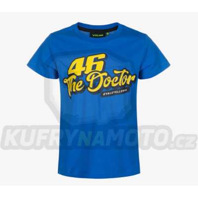 Dětské triko VR46 VALEYELLOW modré 504617