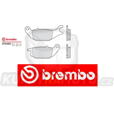 Brzdové destičky Brembo HONDA VARADERO 125 r.v. Od 01 -  Originál směs Zadní