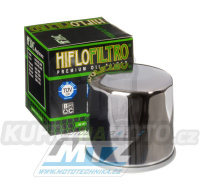 Filtr olejový HF204C (HifloFiltro) chrom - Arctic Cat 650V2 + Honda 20hp + CB500 + CBR1000 + SH300i + Kawasaki KVF750+Jet Ski Ultra+W650 + Mercury Fourstroke + MV Agusta F4R + Suzuki VZ1600 + Triumph 675Street+1600 Thunderbird + Yamaha YFM450 Grizzly