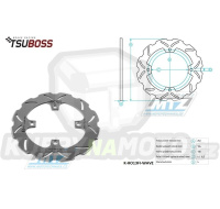 Kotouč brzdový (240/118/4D) - Honda MTX80R / 87+CR125R / 92-94+XLR125R / 97-03+CR250 / 92-94+CRM250R / 91-93+XL250R / 84-92+XR250R / 84-87+XL350R / 84-91+XL350X / 89+XR350R / 84-85+CR500R / 88-94