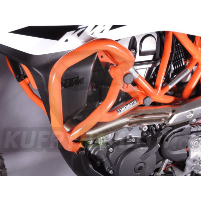 Padací rámy RD Moto CF122O KTM 690 Supermoto / SMC-R 2019-2021 oranžová- vrchní