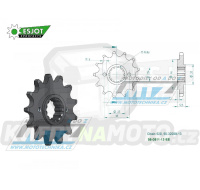 Kolečko řetězové (pastorek) 0511-13zubů ESJOT 50-32038-13 - Kawasaki KLX650C+KLX650R + KLR650A+KLR650E+KLR650 Tengai