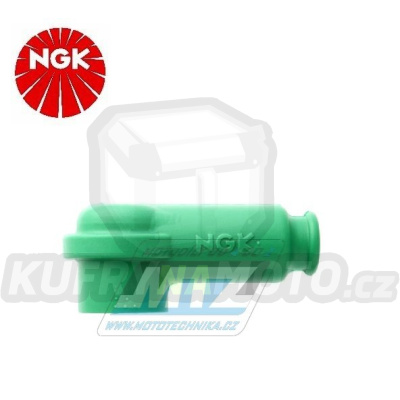 Fajfka/Botka NGK TRS1233-A - 90° / 5 kOhm / - provedení silikonová - zelená
