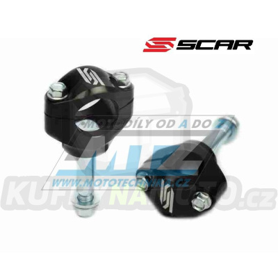 Klemy řidítek - pro řidítka 28,6mm (hlavní šroub - 12mm) Scar Racing - pro originální brýle Kawasaki KXF250+KXF450