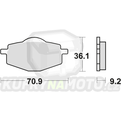 Zadní brzdové destičky TRW Lucas HM CRE 50 Six/Baja/Derapage (Grimeca caliper) 1995-2002 směs SI - akce