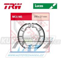 Brzdové obložení (brzdové pakny) TRW Lucas MCS945 - BMW R80 + R80R + R80R Mystic + 1000 R100GS + R100GS Paris Dakar+  R100R Mystic + R100R Roadster + R100RS + R100RT