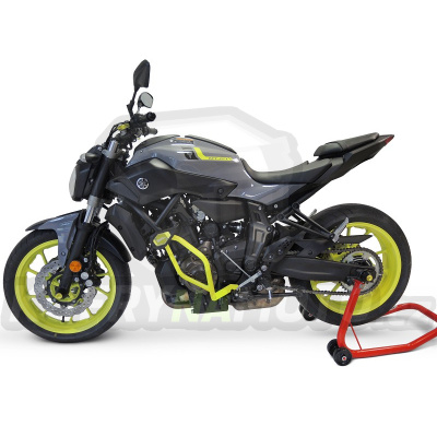 Padací rámy RD Moto CF79Y Yamaha MT-07 / XSR 700 2014-2021              žlutá+slider SL01