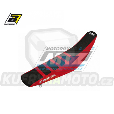 Potah sedla Honda CRF250R / 04-09 + CRF250X / 04-19 + CRF450X / 04-16 - barva černo-červená - typ potahu ZEBRA