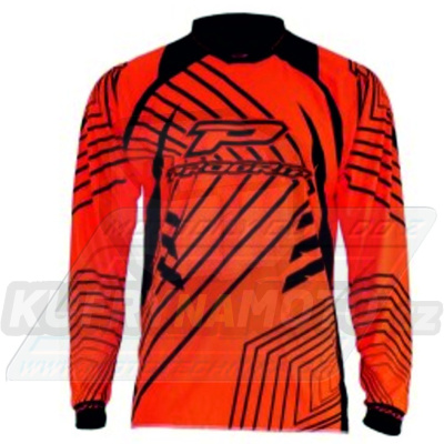 Dres motokros dětský PROGRIP 7009 MX-JERSEY - oranžový FLUO - velikost S