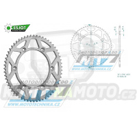 Rozeta řetězová (převodník) Dural 15084-59zubů ESJOT 51-15084-59 - Husqvarna SMS4 125 / 10-14 + SMR125+TE125