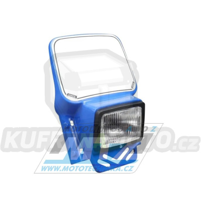 Maska přední se světlem Yamaha DT + Kawasaki KLR+KDX + Suzuki DR  - modrá