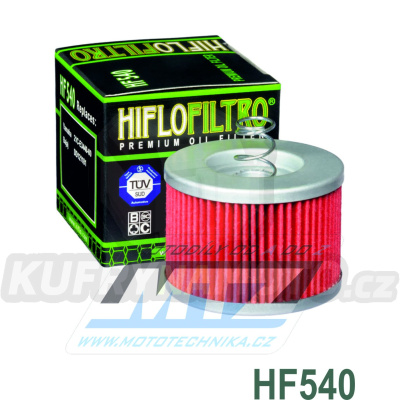 Filtr olejový HF540 (HifloFiltro) - Bajaj 100 Boxer + 115 Caliber + 130 Boxer + 135 Pulsar + Yamaha YS125 + 150 Byson + FZ16