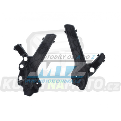 Kryty rámu Suzuki DRZ400 / 00-23 + DRZ400S+DRZ400SM+DRZ400E - barva černá