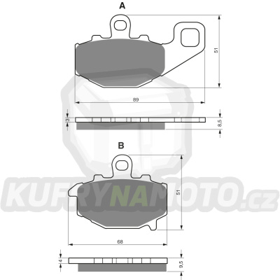 Brzdové destičky Goldfren 093 AD-GF093AD- výprodej