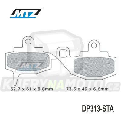 Destičky brzdové DP313-STA - směs Standard