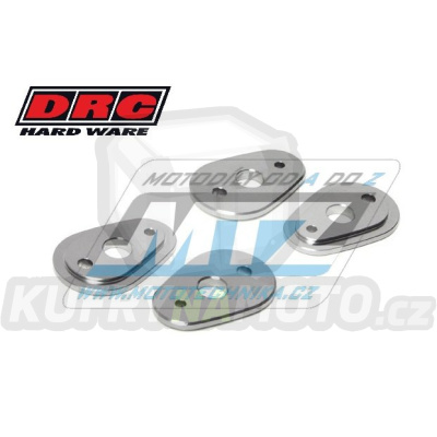 Podložky/Adaptéry pro montáž pro blinkrů DRC Flasher Holder Plate - DRC D45-59-950 - sada 2páry - titanové