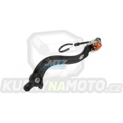 Pedál brzdy ZETA ZE90-7423 - KTM 250SXF+350SXF+450SXF / 16-22 + 125SX+150SX + 450EXC+500EXC / 17-23 + Husqvarna TC+FC+TE+FE + Gas-Gas MC+EC - oranžový