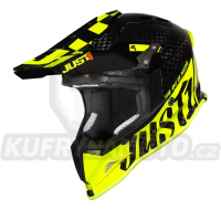 Moto přilba JUST1 J12 PRO RACER carbon/neonově žlutá