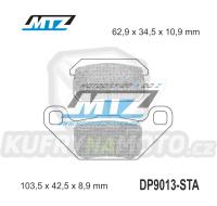 Destičky brzdové DP9013-STA - směs Standard