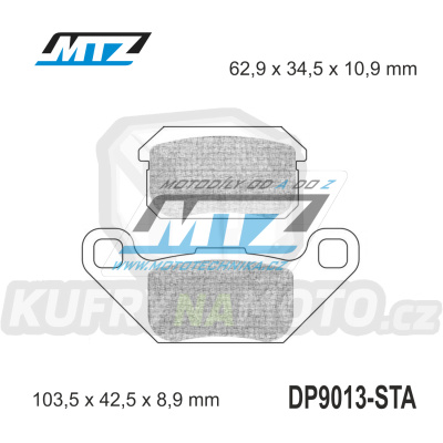 Destičky brzdové DP9013-STA - směs Standard