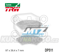 Destičky brzdové DP511-LUSI TRW Lucas MCB863SI - směs Sinter Offroad