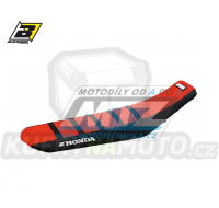 Potah sedla Honda CRF250R / 04-09 + CRF250X / 04-19 + CRF450X / 04-16 - barva červeno-černá - typ potahu ZEBRA