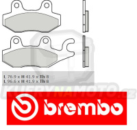 Brzdové destičky Brembo SUZUKI AN Burgman (right cal.) 400 r.v. Od 06 -  směs XS Přední