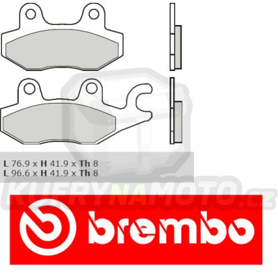 Brzdové destičky Brembo SUZUKI AN Burgman (right cal.) 400 r.v. Od 06 -  směs XS Přední